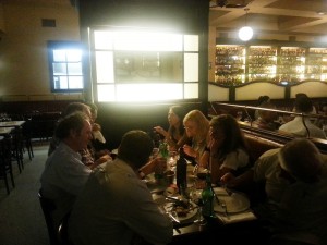 The social dinner at Baccano Restaurant