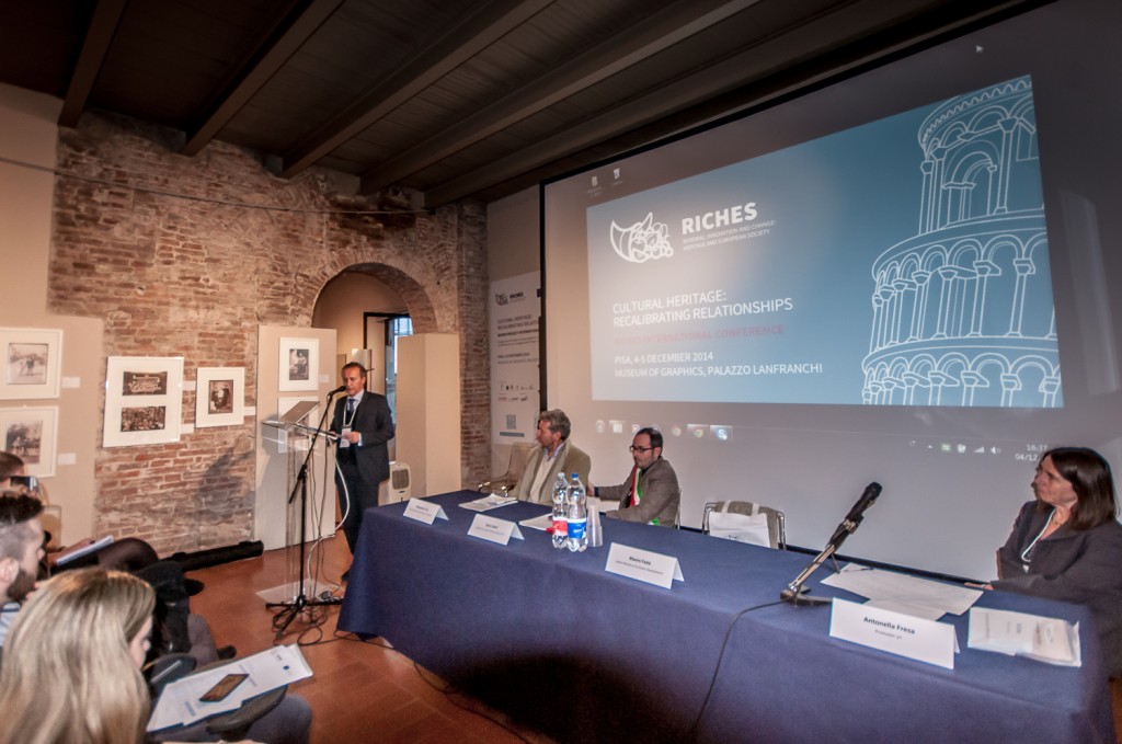 Mauro Fazio presented the project at the RICHES International Conference, Pisa 4-5 December 2014